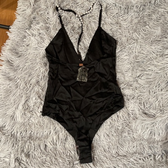 For Love and Lemons x Jamie King La Phoebe satin bodysuit NWT - Picture 5 of 10